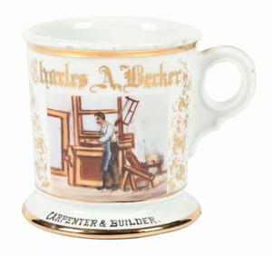 CARPENTER SHAVING MUG.