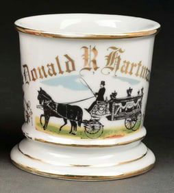 HORSE-DRAWN HEARSE SHAVING MUG