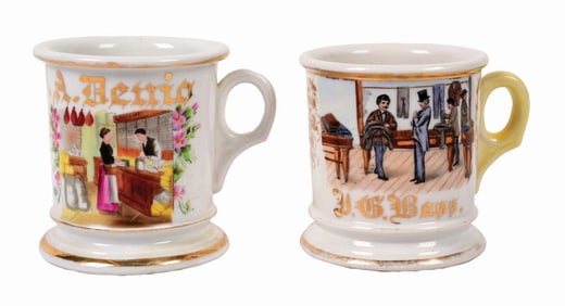 LOT OF 2: GENERAL STORE SHAVING MUGS