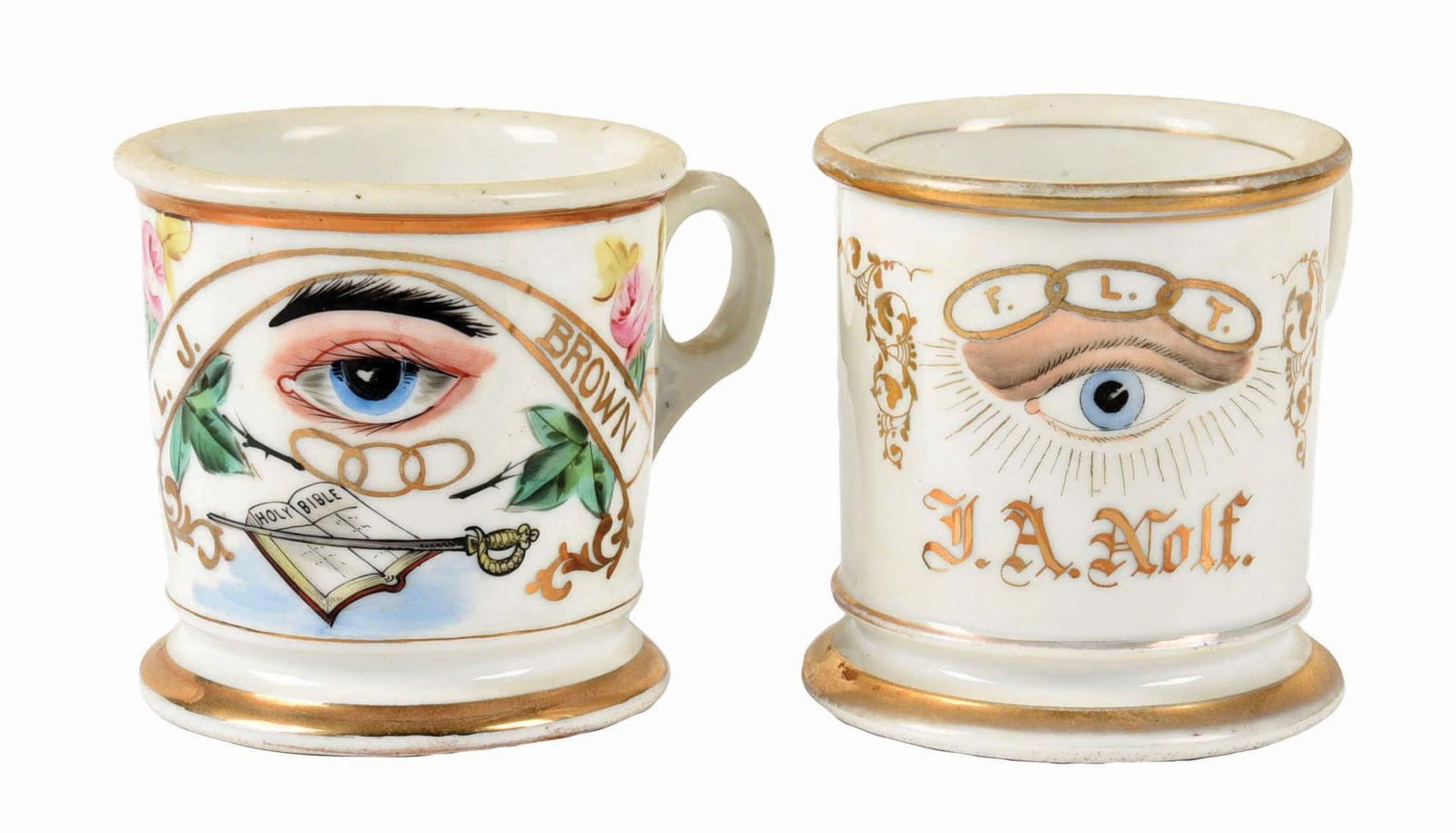 LOT OF 2: OCCUPATIONAL SHAVING MUGS (1 of 5)