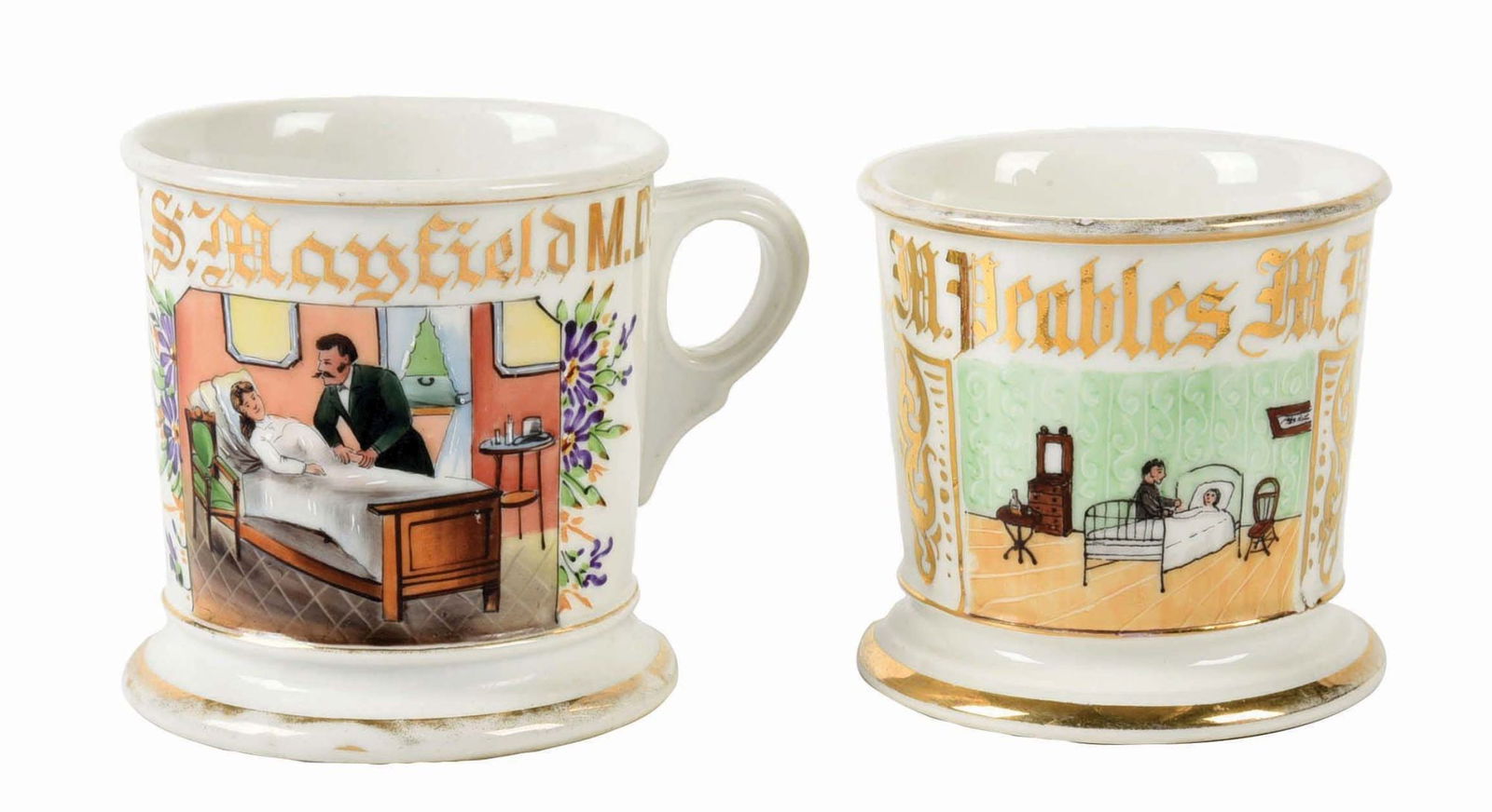 LOT OF 2: DOCTOR SHAVING MUGS (1 of 5)