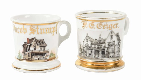 LOT OF 2: OCCUPATIONAL SHAVING MUGS