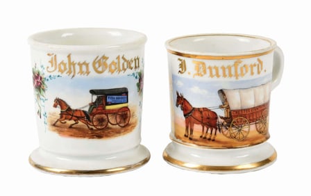 LOT OF 2: OCCUPATIONAL SHAVING MUGS