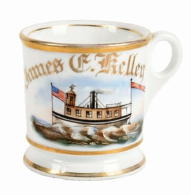 STEAMBOAT CAPTAIN SHAVING MUG