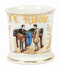 CLOTHING STORE CLERK SHAVING MUG