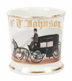 HORSE DRAWN CARRIAGE SHAVING MUG