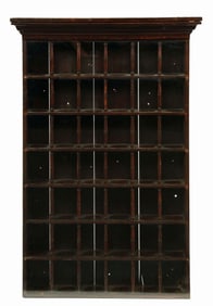 42 SLOT SHAVING MUGS DISPLAY CABINET