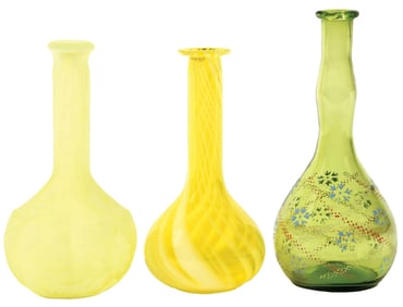 COLLECTION OF 3: BARBERSHOP BOTTLES.