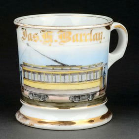 TROLLEY OPERATOR SHAVING MUG.