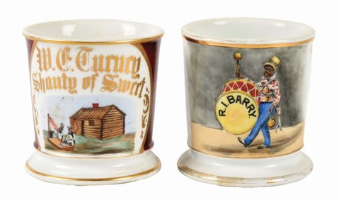 LOT OF 2: SHAVING MUGS