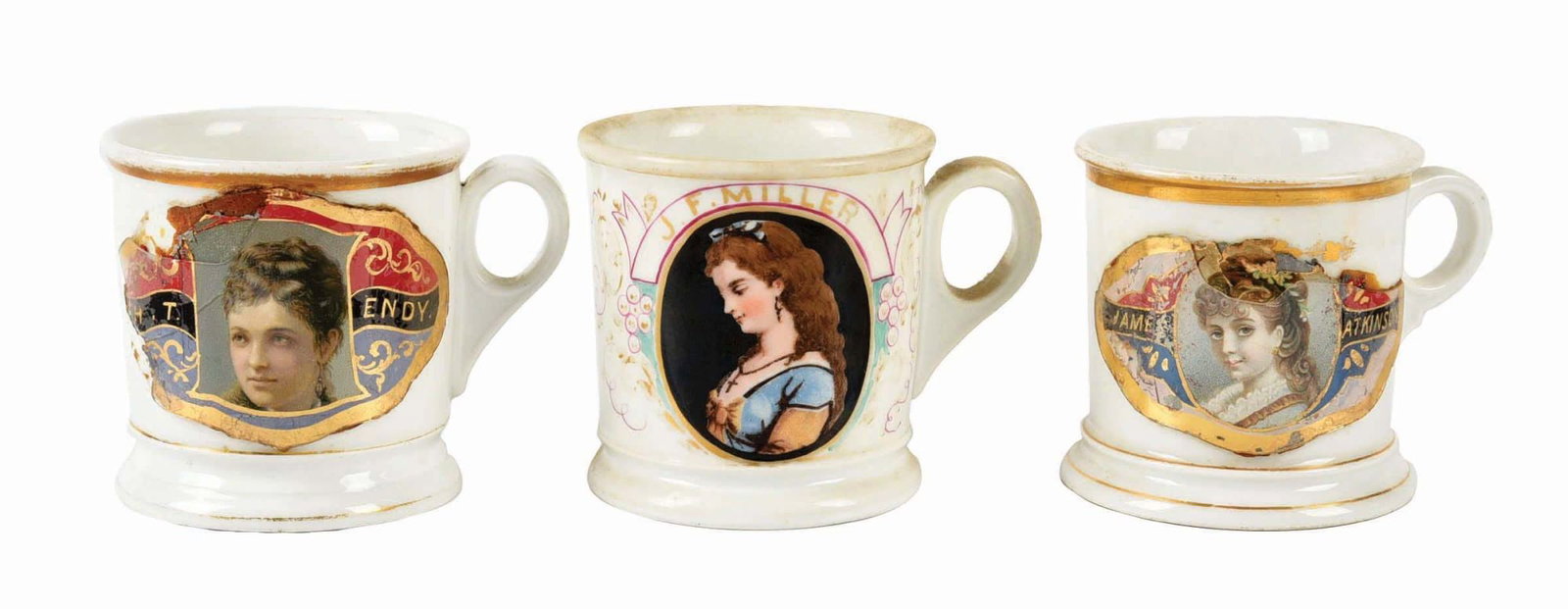 LOT OF 3: SHAVING MUGS (1 of 4)