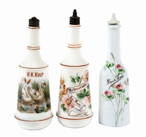 LOT OF 3: TONIC BOTTLES W/ NICE IMAGES