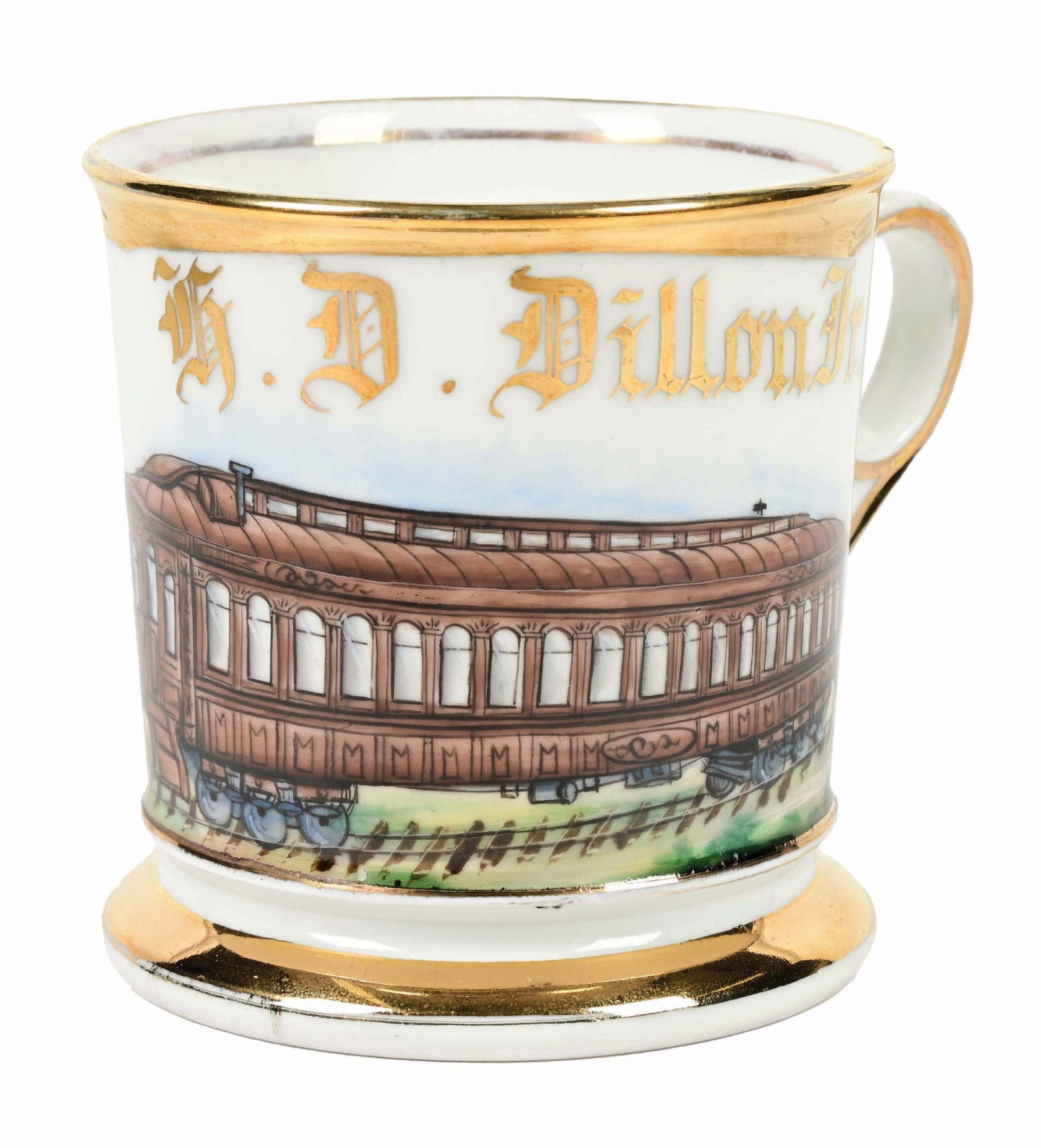 TRAIN OPERATOR SHAVING MUG. (1 of 5)