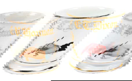 LOT OF 2: WRITER'S SHAVING MUGS