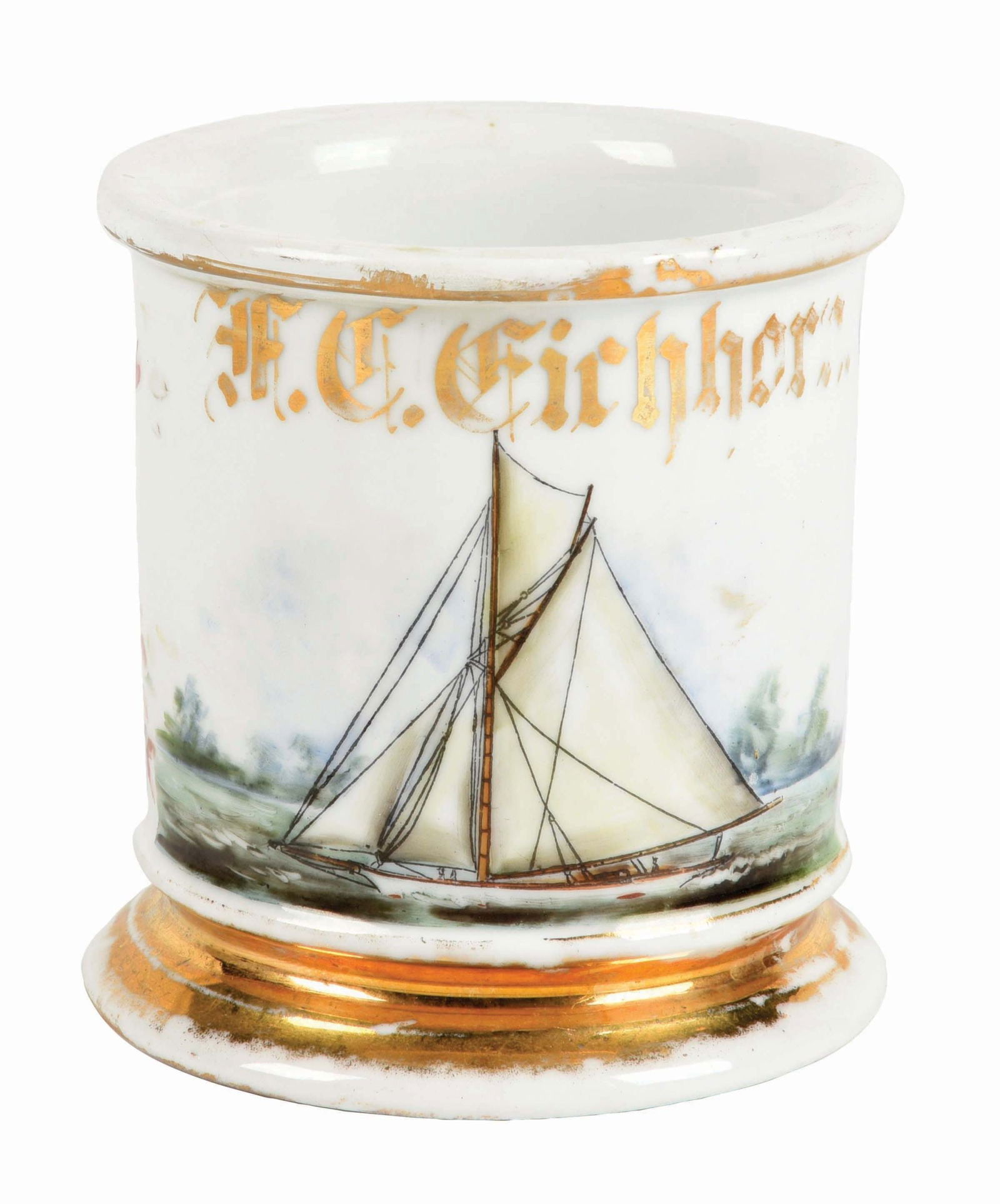 SAILBOAT OPERATOR SHAVING MUG (1 of 5)