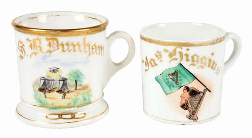 LOT OF 2: SHAVING MUGS