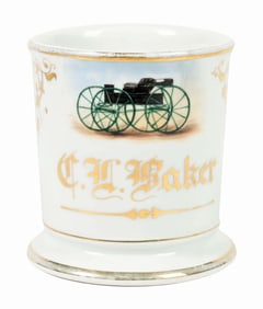 CARRIAGE PRODUCER SHAVING MUG.