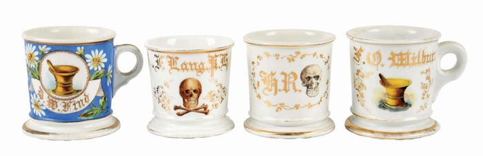 LOT OF 4: OCCUPATIONAL SHAVING MUGS