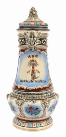 THE AMERICAN BREWING CO. BEER CERAMIC POURING PITCHER