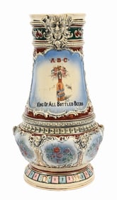 THE AMERICAN BREWING CO. BEER CERAMIC POURING PITCHER