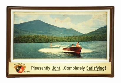 GRIESEDIECK BROTHERS BEER WATER SKIING LIGHT-UP SIGN