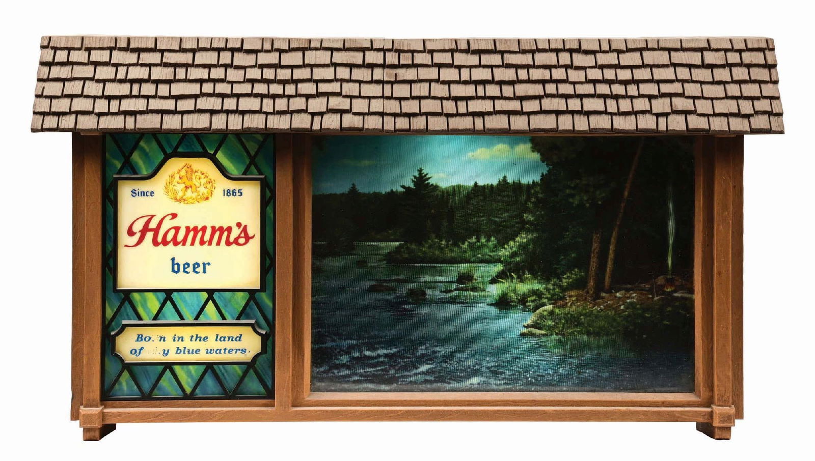 HAMMS BEER CAMPING SCENE MOTION LIGHT-UP SIGN (1 of 3)