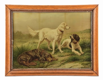 TOM, DICK & HARRY 3 DOGS LITHOGRAPH