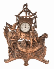 HOME BREWING CO. CAST METAL CLOCK