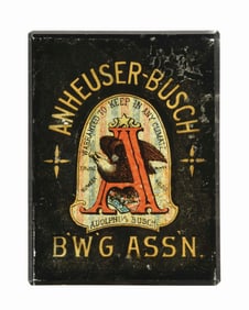 ANHEUSER-BUSCH BREWING ASSOCIATION GLASS PAPERWEIGHT