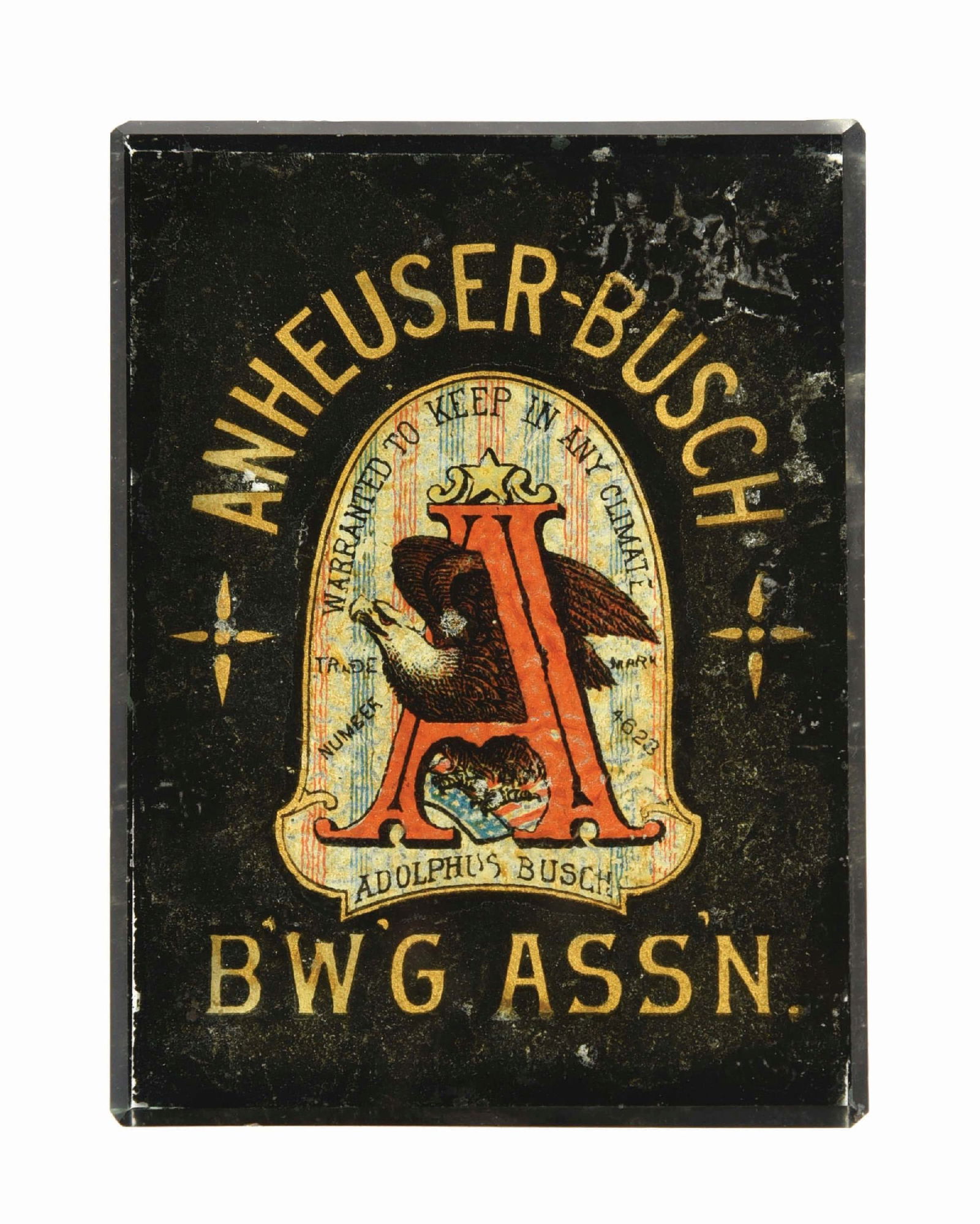 Anheuserbusch Brewing Association Glass Paperweight Auction