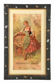 ANHEUSER-BUSCH FAUST BEER LITHOGRAPH
