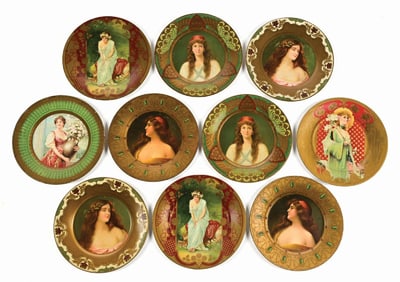 LOT OF 10: HEIM BREWERY VIENNA ART PLATES