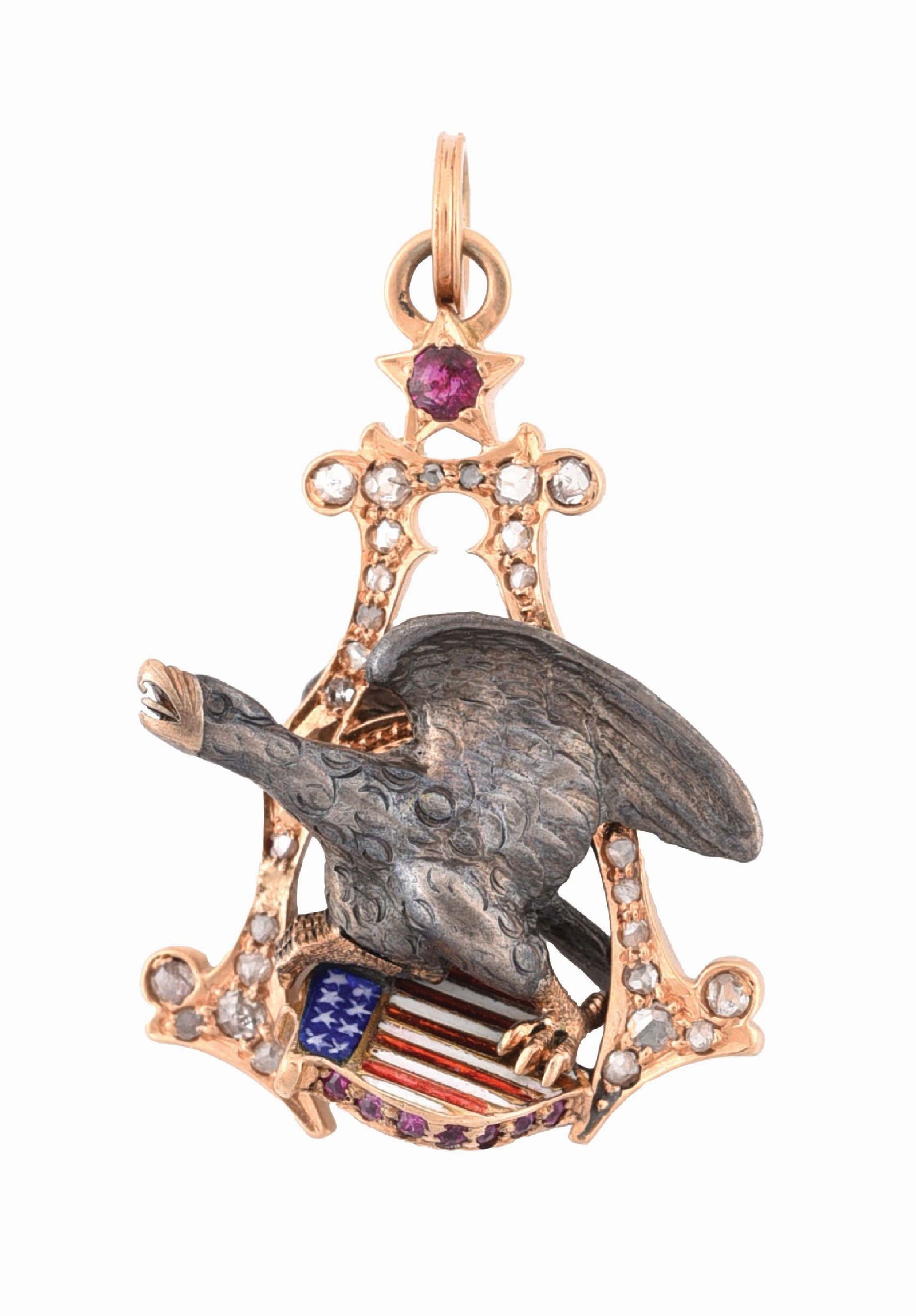 ANHEUSER BUSCH EAGLE LOGO NECKLACE FOB PENDANT (1 of 4)