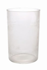 ANHEUSER-BUSCH FACTORY SCENE ACID-ETCHED GLASS