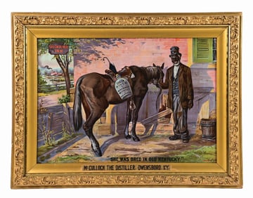 GREEN RIVER WHISKY TIN LITHOGRAPH