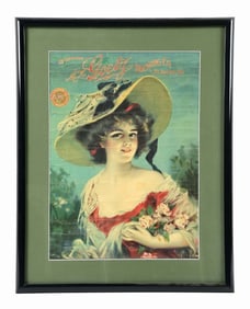 GOETZ BREWING CO. VICTORIAN CANVAS LITHOGRAPH