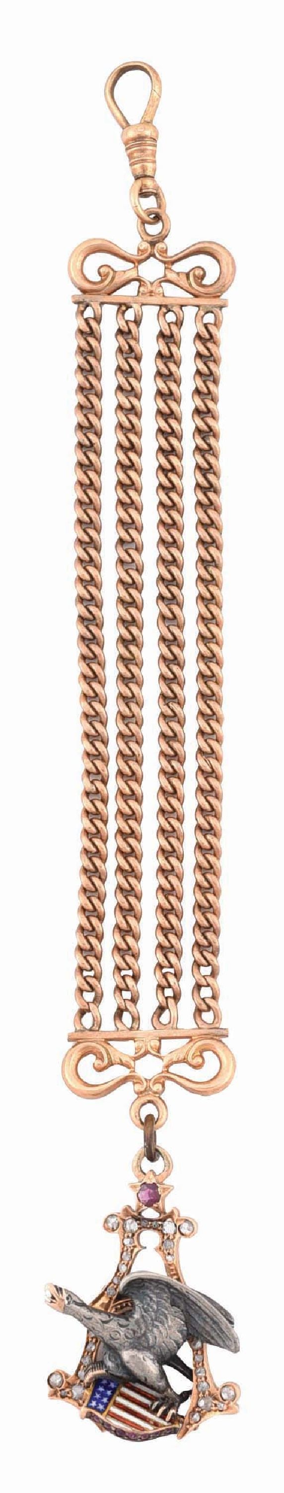 ANHEUSER-BUSCH RUBY & DIAMOND HANGING PENDANT (1 of 5)