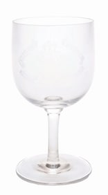 ANHEUSER-BUSCH BREWING ASSOC. EXQUISITE PILSENER EXTRA DRY ACID-ETCHED BEER GOBLET