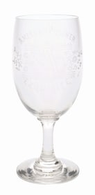 ANHEUSER-BUSCH AMERICAN PILSENER EXQUISITE ACID-ETCHED BEER GOBLET