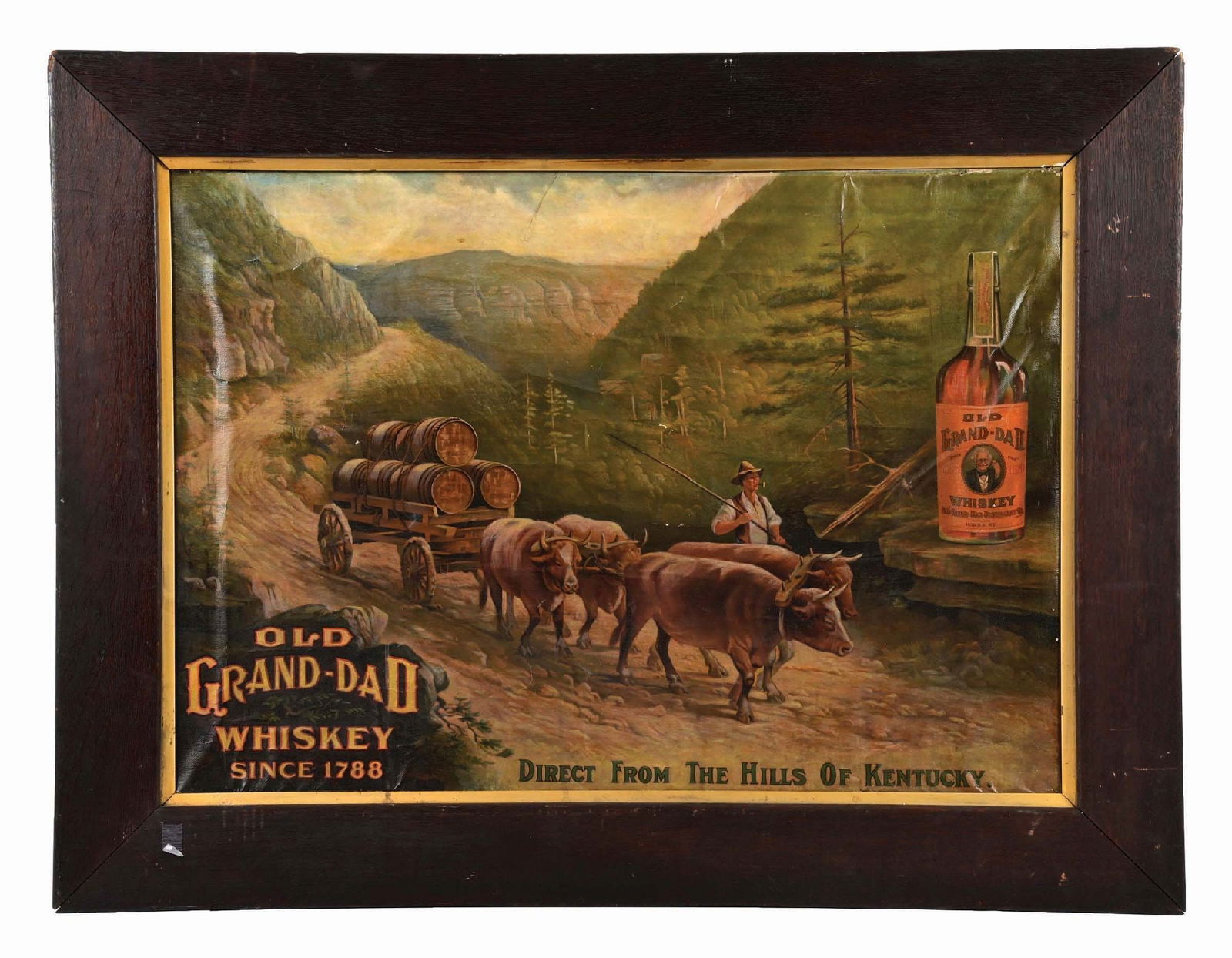 Old Grand Dad Whiskey Barrel Mirror