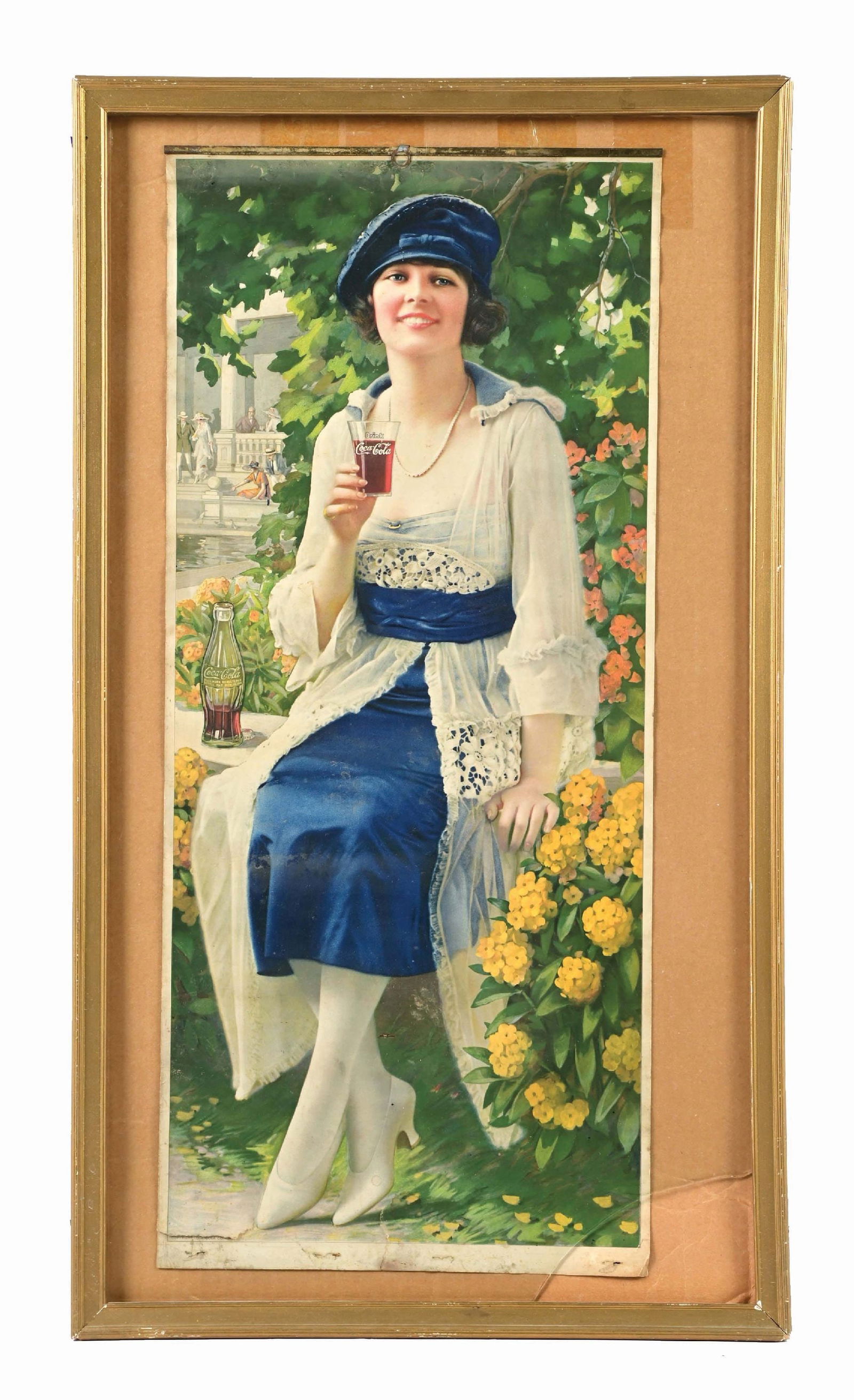 COCA-COLA 1921 CALENDAR TOPPPER. (1 of 2)