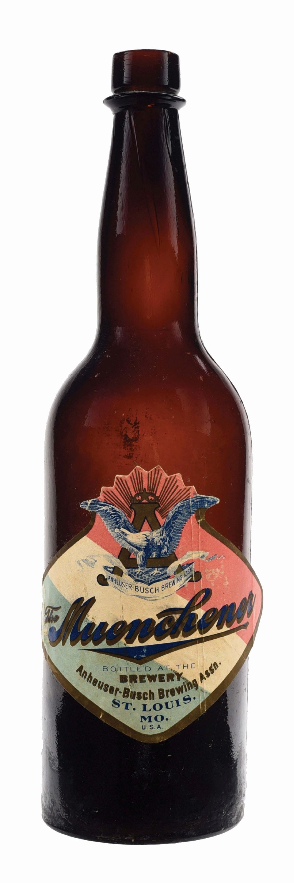 ANHEUSER-BUSCH THE MUENCHENER BEER LABELED BOTTLE (1 of 4)