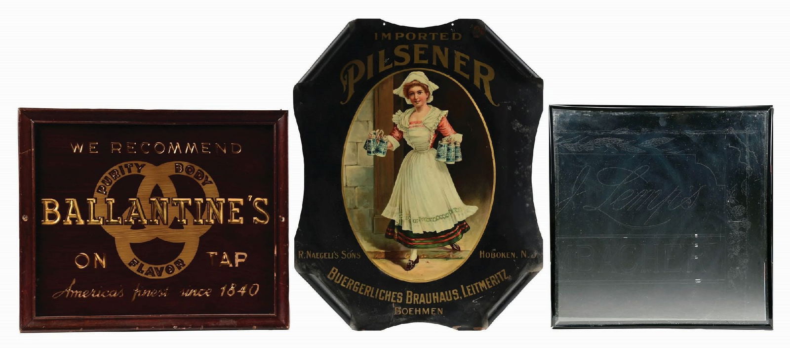 LOT OF 3: MISCELLANEOUS BEER ADVERTISING LOTS (1 of 2)