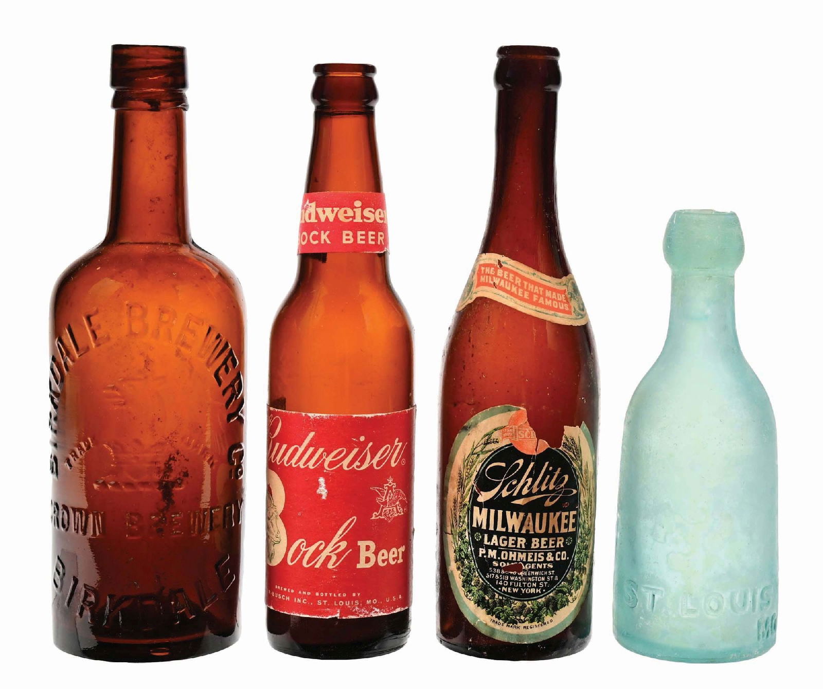 LOT OF 4: EARLY BOTTLES (1 of 4)