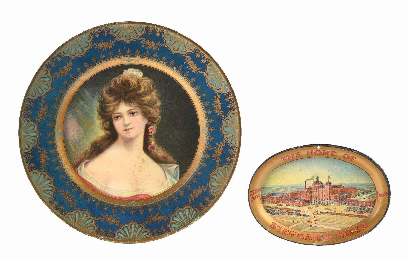 PAIR OF STEGMAIER BEER TRAYS (1 of 6)