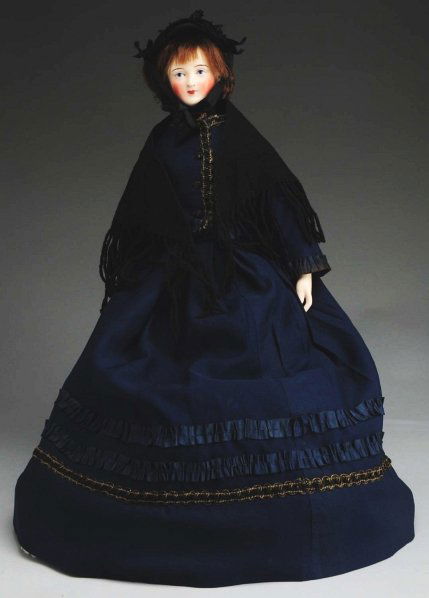 Effanbee Dewees Cochran Child Doll.: All composition designed by Dewees, “Barbara Lou” with perfect lashed sleeping eyes, original human hair wig, open mouth with upper teeth; Anne-Shirley body with jointed shoulders and hips, separa