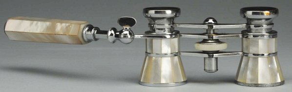 Mother of Pearl Opera Glasses.: Signed "ATCO 3x" Co. 1920-30. Condition (Excellent). Size 6" T.
