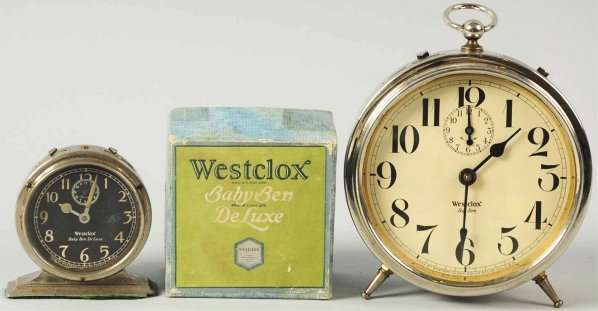 Lot of 2: Westclox Alarm Clocks.: Includes one Big Ben and one Baby Ben with original box. Both are working. Condition (Very Good).
