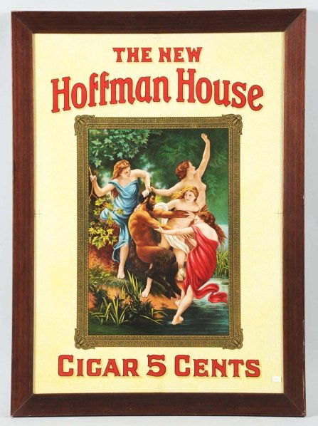 Hoffman House Cigar Paper Printer's Proof.: 1890s. Great color, condition and graphics. Condition (Near Mint). Size Framed: 29 - 1/2" x 21 - 1/2".