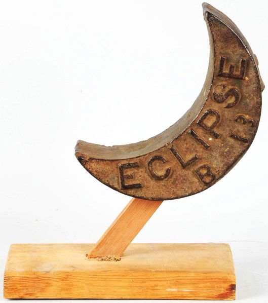 Cast Iron Eclipse Windmill Weight with Stand.: Condition (Excellent). Size 10 - 1/4" L.